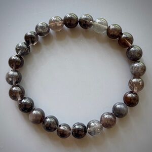 Natural Agni Manitite Tektite Handcrafted Bead Bracelet